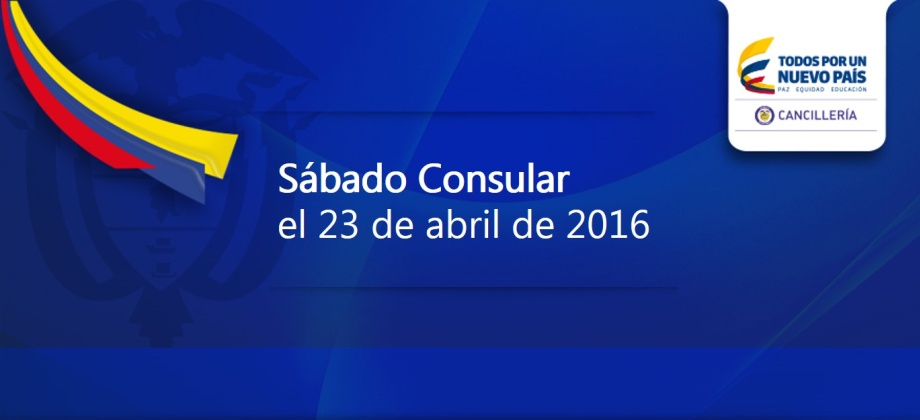 El Consulado de Colombia en Newark invita al Sábado Consular el 23 de abril de 2016