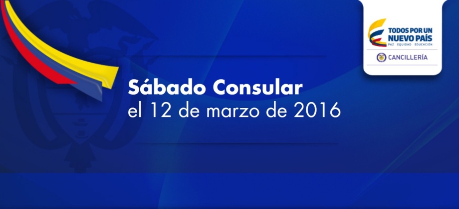 El Consulado de Colombia en Newark invita al Sábado Consular el 12 de marzo de 2016