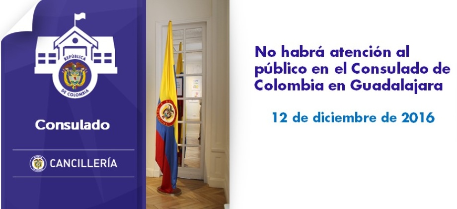 No habrá atención al público en la sede del Consulado 
