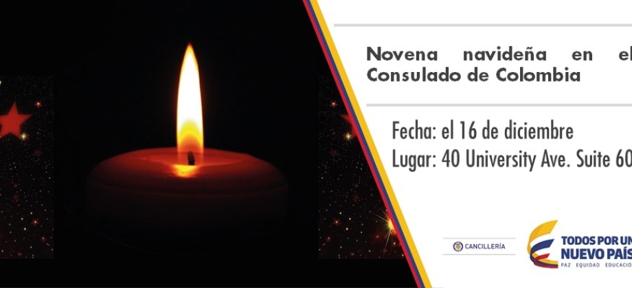 Novena navideña en el Consulado de Colombia 