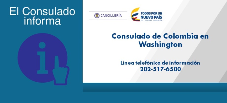 Nueva línea telefónica de información en el Consulado de Colombia en Washington 2017