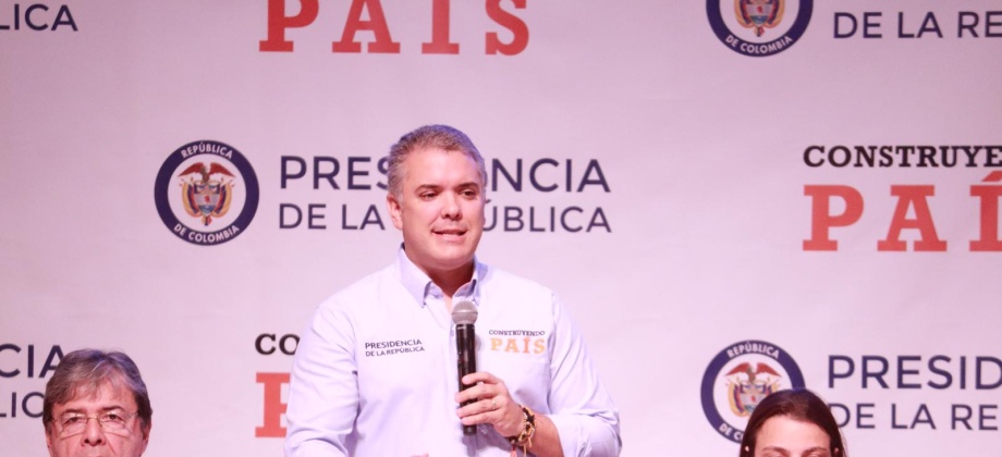 "Nuestra comunidad colombiana en el exterior todos los días construye país": Presidente Iván Duque Márquez al instalar el Primer Taller Construyendo País Internacional