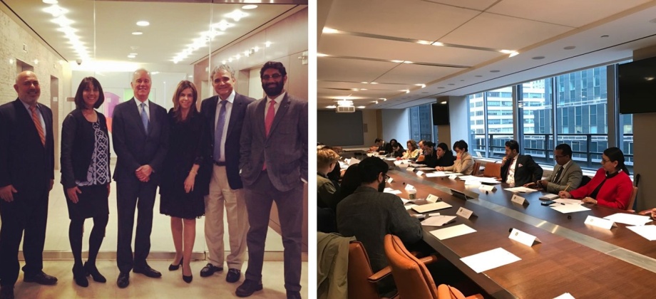 Con la participación del Presidente de la cadena ABC y el Vicepresidente de Univisión, Cónsul María Isabel Nieto coordina acciones conjuntas en beneficio de los migrantes