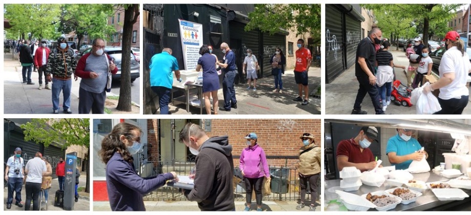 Consulado en Nueva York gestionó 200 almuerzos por diez días para colombianos afectados por el covid
