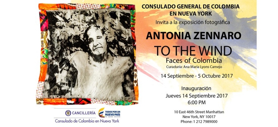 Consulado de Colombia en Nueva York trae para septiembre la exposición fotográfica ‘To the wind - faces of Colombia’