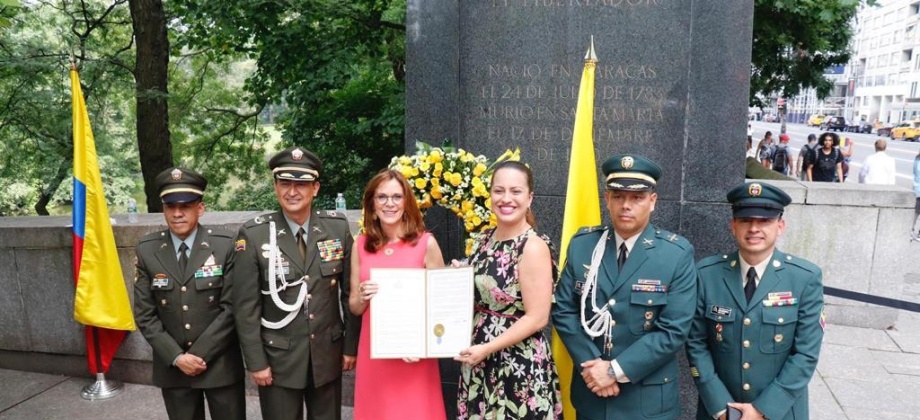 La Asamblea del Estado de Nueva York rindió homenaje al Bicentenario de Colombia