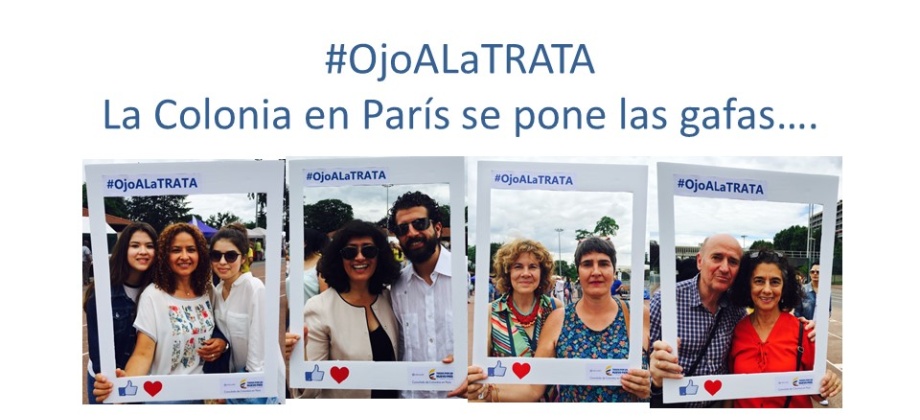 Consulado de Colombia en París se une a la campaña #OjoALaTrata