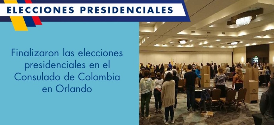 Finalizaron las elecciones presidenciales en el Consulado de Colombia en Orlando