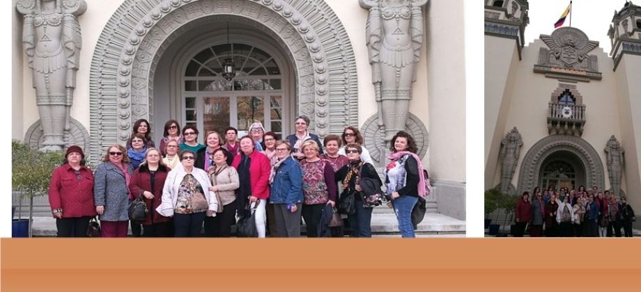 Pabellón de Colombia en Sevilla, joya arquitectónica del Consulado, recibió a mujeres de la Asociación Pilar Miró