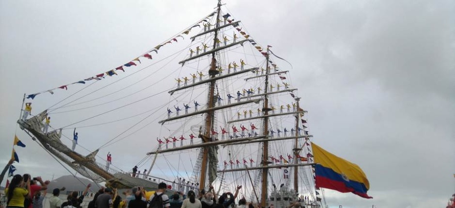 Fue masiva participación de colombianos que visitaron el Buque Gloria en su paso por Las Palmas de Gran Canaria