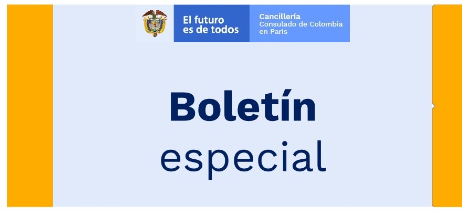 Vea las últimas noticias del Consulado de Colombia en París