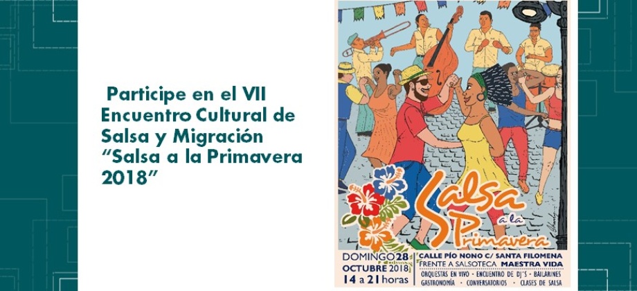  Participe en el VII Encuentro Cultural de Salsa “Salsa a la Primavera 2018”