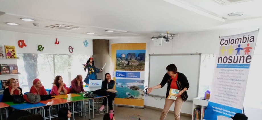 Consulado de Colombia en Quito y Colombia Nos Une ofrecieron taller de cuento y manualidades a niños colombianos