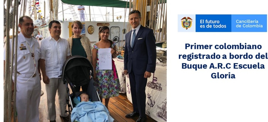 Primer colombiano registrado a bordo del Buque Escuela Gloria
