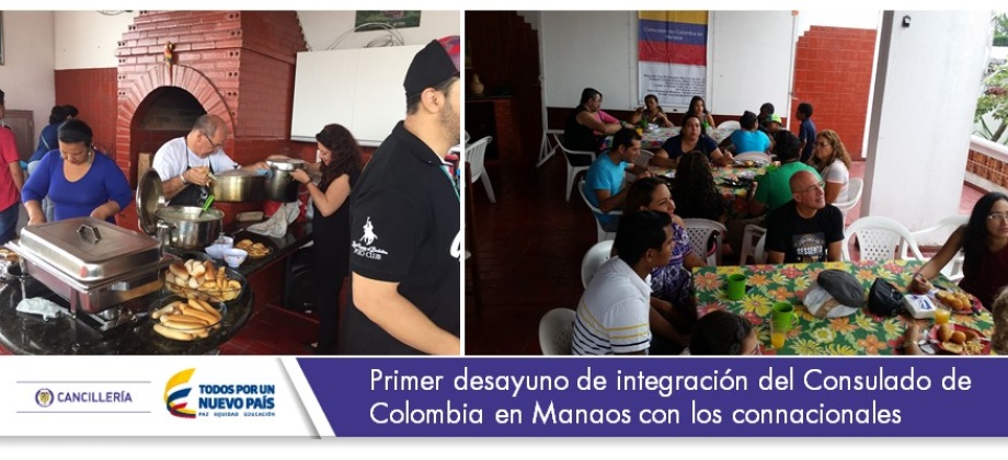 Continuando con los eventos de integración gastronómica, el Consulado de Colombia en Manaos organizó junto con la colonia de connacionales residentes en esta ciudad, el primer desayuno del año.