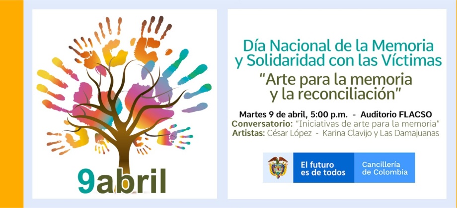 El Consulado de Colombia en Quito conmemora el Día Nacional de la Memoria y Solidaridad con las Victimas del Conflicto Armado con ‘Arte para la memoria y la reconciliación’