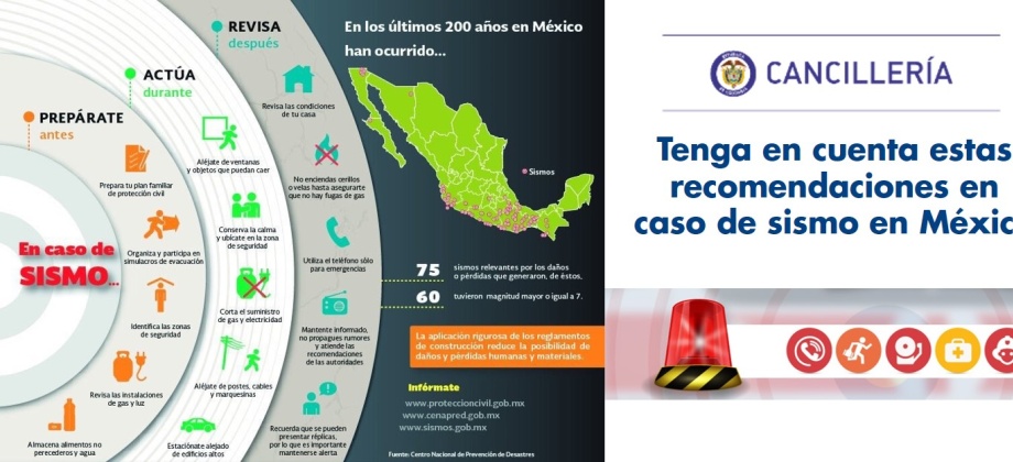 Tenga en cuenta estas recomendaciones en caso de sismo en México