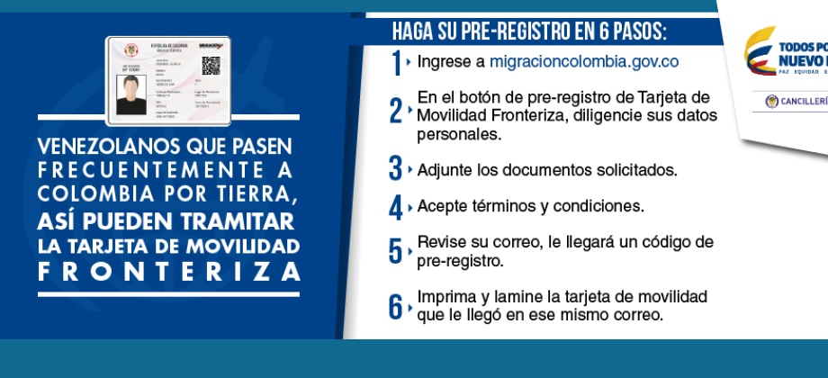 Venezolanos que pasen frecuentemente a Colombia por tierra así pueden tramitar Tarjeta de Movilidad Fronteriza: