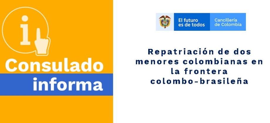Repatriación de dos menores colombianas en la frontera 