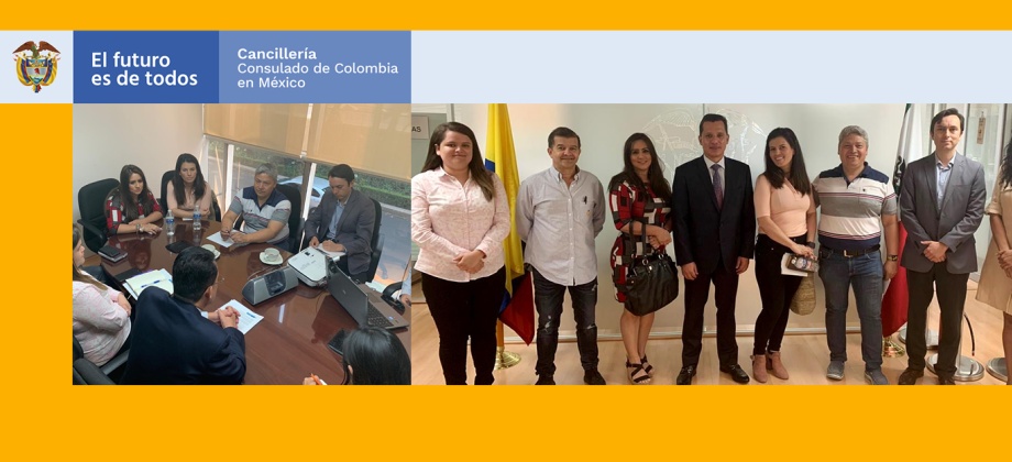 Cónsul General Oswaldo Parada se reunió con empresarios colombianos en Ciudad de México