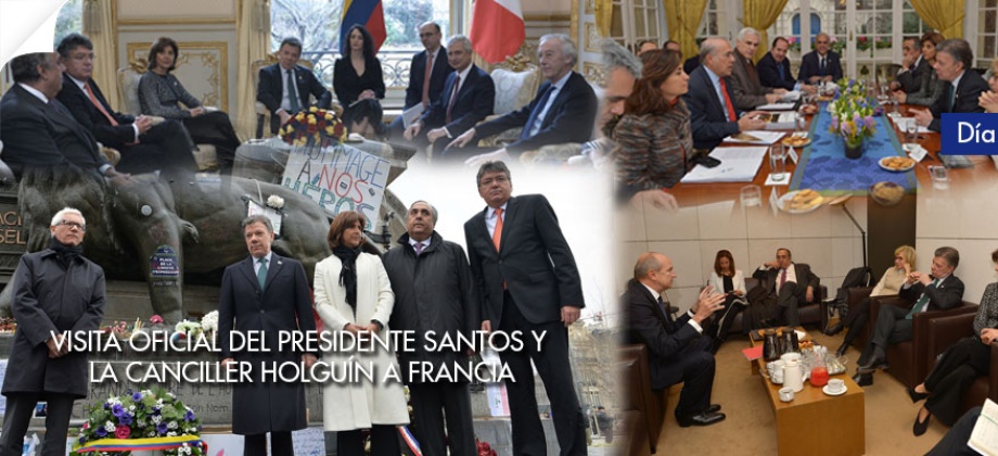 Primer día de la visita del Presidente y la Canciller a Francia