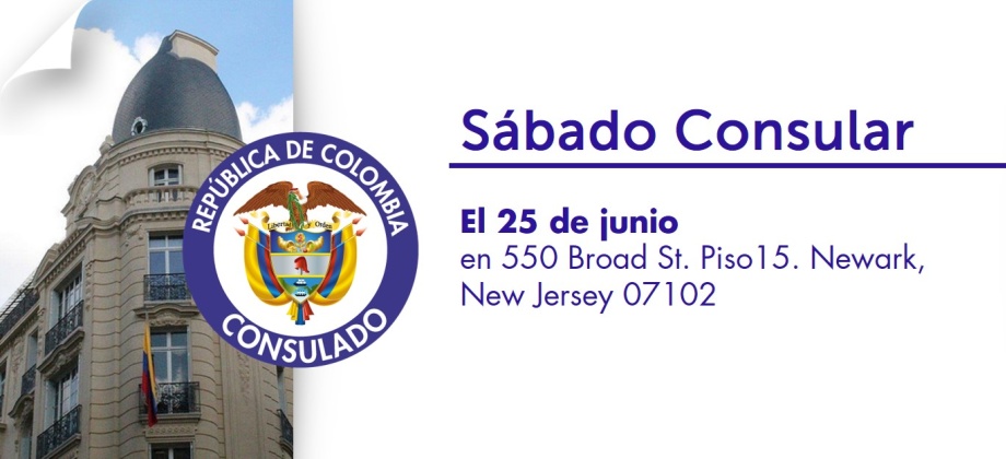 El Consulado de Colombia en Newark realizará un Sábado Consular el 25 de junio de 2016