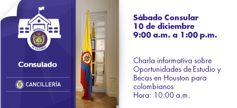 Sábado Consular el 10 de diciembre 