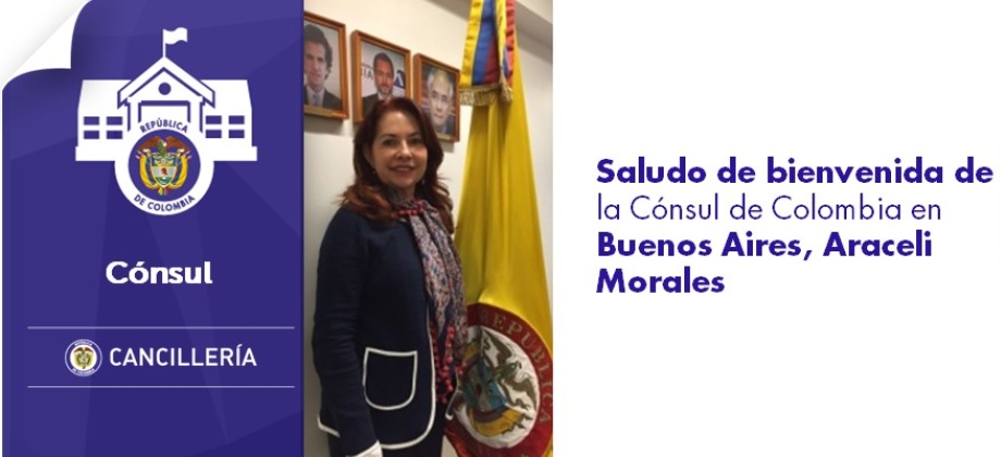 Saludo de bienvenida de la Cónsul de Colombia en Buenos, Aires Araceli Morales
