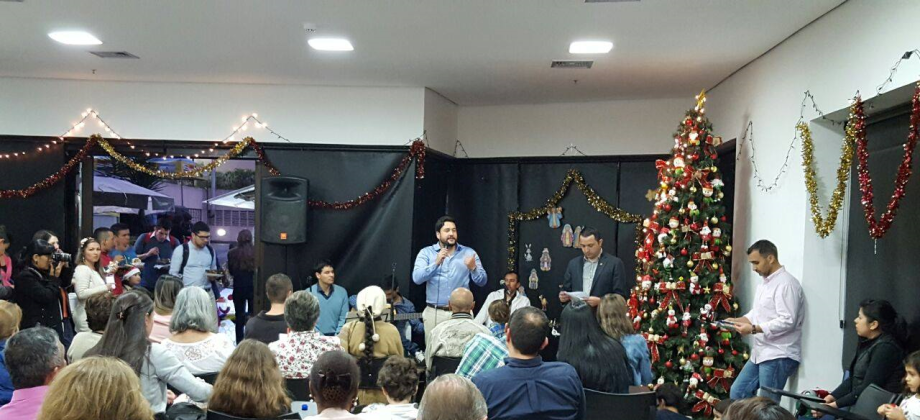 Consulado General en São Paulo conmemoró el primer día de novena de aguinaldos