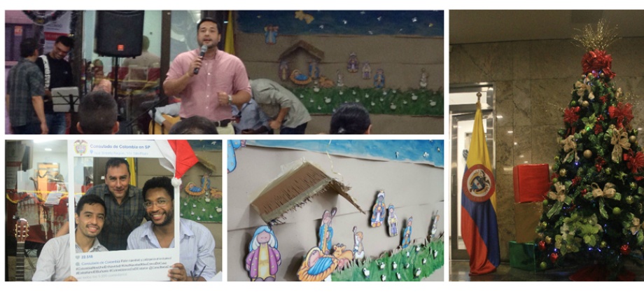 El Consulado de Colombia en Sao Paulo celebró la noche de las velitas con los connacionales