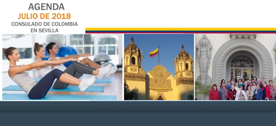El Consulado de Colombia en Sevilla informa las actividades que realizará en julio de 2018