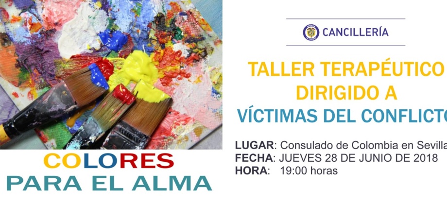 El Consulado de Colombia en Sevilla invita al taller terapéutico 'Colores para el alma' dirigido a víctimas del conflicto
