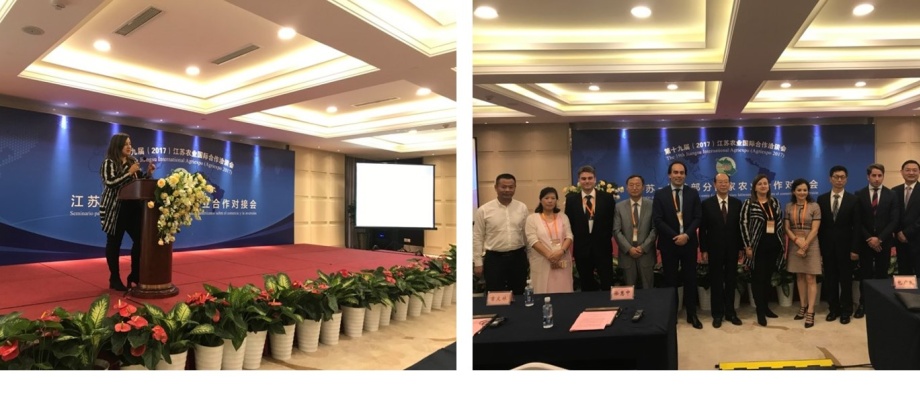 La Cónsul de Colombia en Shanghái participó en el Foro de Cooperación Agrícola entre la Provincia de Jiangsu y los Países Latinoamericano realizado en Lianyungang