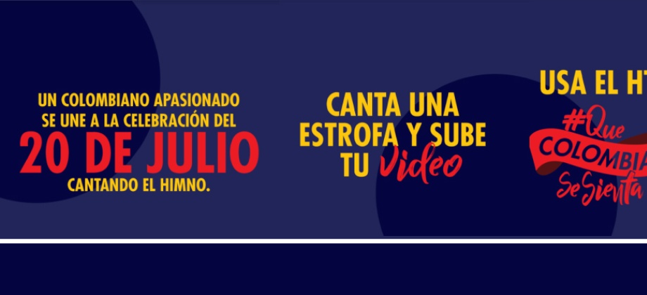 Este 20 de julio es una gran oportunidad para #QueColombiaSeSienta más allá de sus fronteras con sus símbolos patrios. ¡En paz celebramos nuestra fecha de independencia!