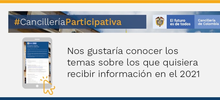 Nos gustaría conocer los temas sobre los que quisiera recibir información 