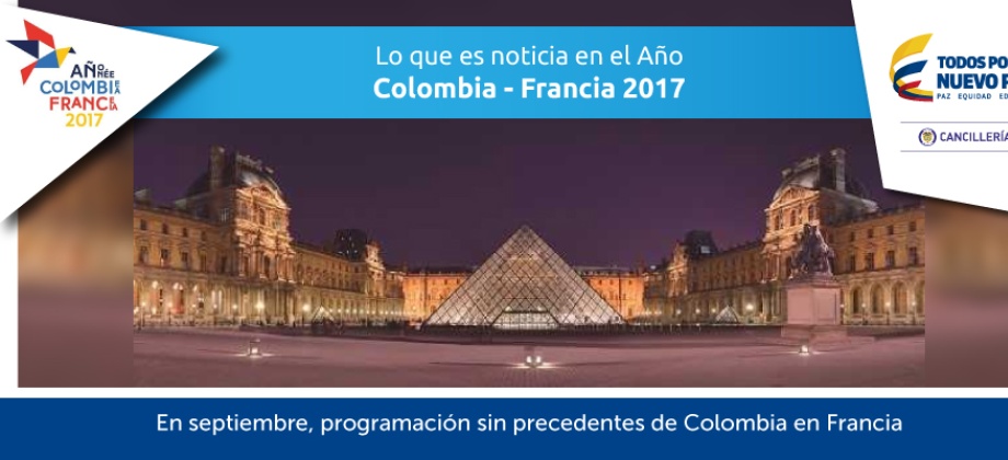 En septiembre, programación sin precedentes de Colombia en Francia