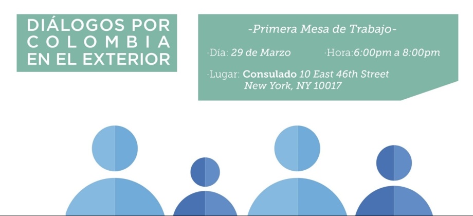 ¡Atención colombianos en Nueva York! Se realizará el Primer Encuentro para la conformación de la  Mesa Nacional de la sociedad civil para las Migraciones