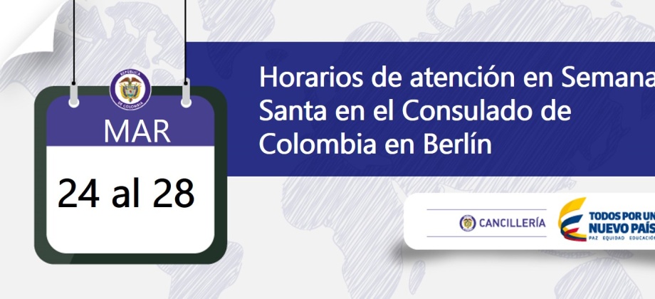 Horarios de atención en Semana Santa de 2016