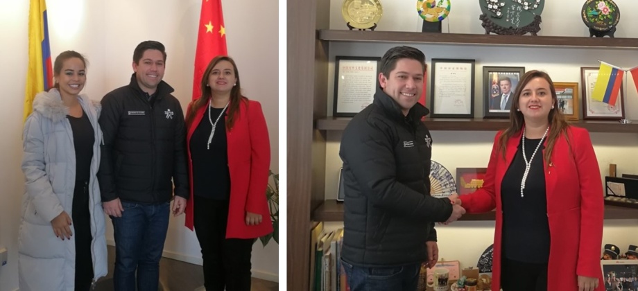 La Cónsul de Colombia en Shanghái se reunió con el Asesor del Director del SENA