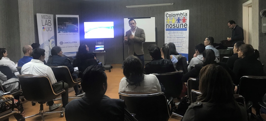 Con la participación de más de 30 connacionales inició el taller para Emprendedores del Consulado de Colombia en Quito que se realizará hasta el 15 de diciembre de 2018