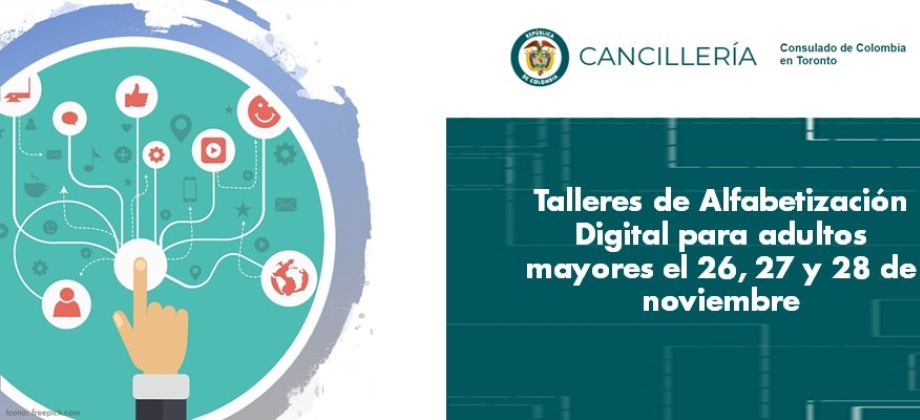 Talleres de Alfabetización Digital para adultos mayores el 26, 27 y 28 de noviembre