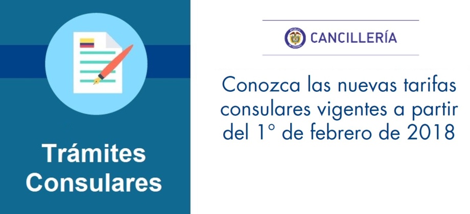 Registraduría Nacional del Estado Civil incrementa, desde el 1 de febrero, el valor de los trámites de identificación. Medida que aplica para los Consulados de Colombia