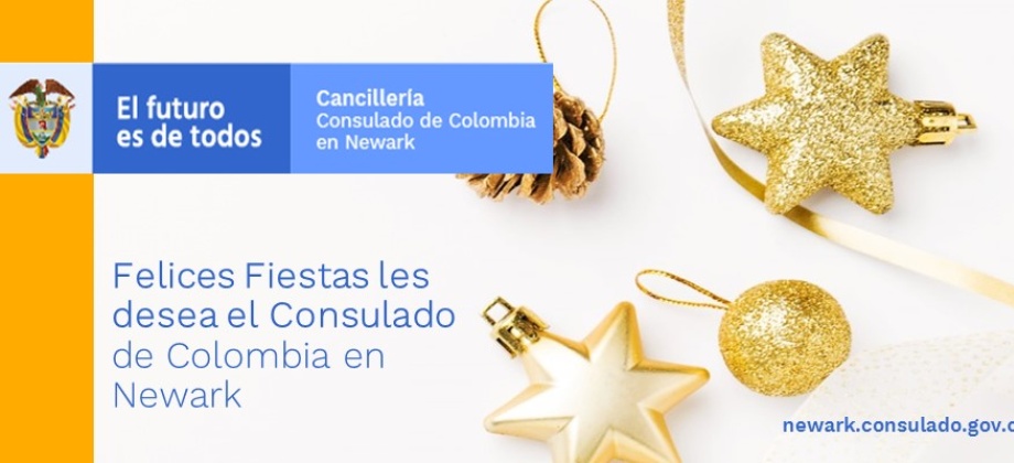 Felices fiestas les desea el Consulado en Newark
