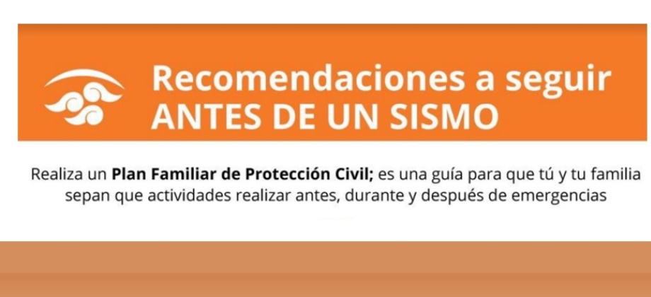 Consulado de Colombia recomienda tener en cuenta estas recomendaciones en caso de sismo en México