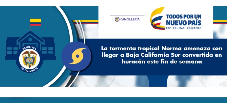 La tormenta tropical Norma amenaza con llegar a Baja California Sur convertida en huracán este fin de semana