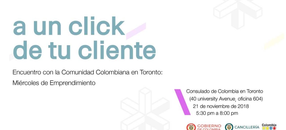 Encuentro con la comunidad colombiana en el taller de Marketing Digital para Emprendedores en la sede del Consulado 