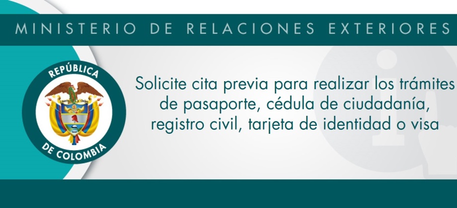 Solicite cita previa para realizar los trámites de pasaporte, cédula de ciudadanía, registro civil, tarjeta de identidad o visa