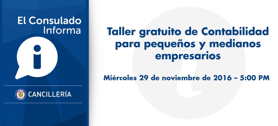 Taller gratuito 'Contabilidad para pequeños y medianos empresarios'