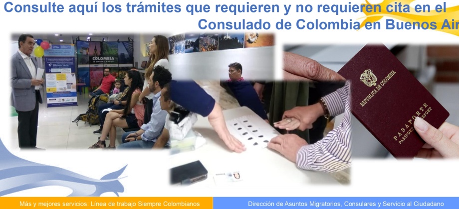 Consulte aquí los trámites que requieren y no requieren cita en el Consulado de Colombia 