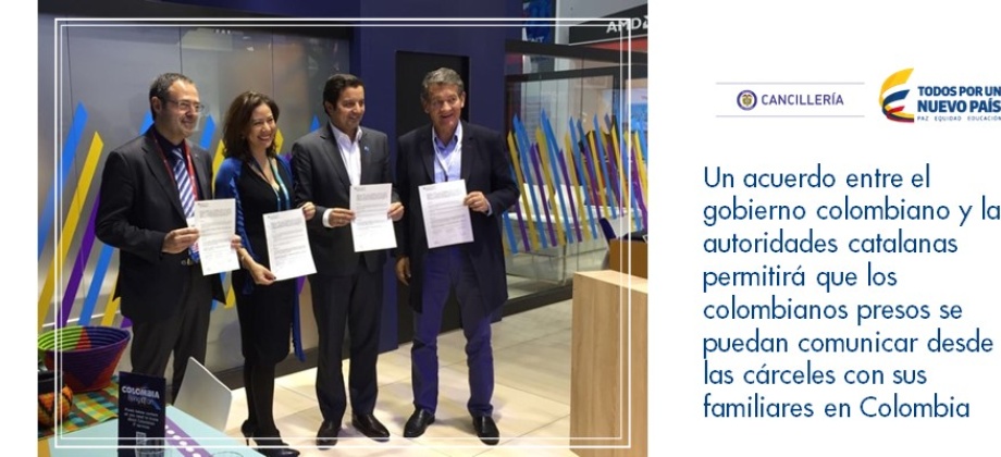 Un acuerdo entre el gobierno colombiano y las autoridades catalanas permitirá que los colombianos presos se puedan comunicar desde las cárceles con sus familiares 